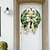 levne Velikonoční dekorace-velikonoční věnec dekorace na vchodové dveře, jarní věnec se zajíčkem, velikonoční vajíčka, zelené listy eukalyptový věnec pro velikonoční výzdobu domácí vnitřní stěna