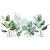tanie Naklejki ścienne-Naklejka ścienna zielony żółw tylny liść listwa przypodłogowa naklejka ścienna kreatywna dekoracja domu samoprzylepne malowanie