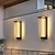 お買い得  屋外の壁のライト-屋外ウォールライト、LEDフェンスライトIP65防水ウォーム/ホワイト/ナチュラルライト燭台装飾器具、ヴィラゲートバルコニーヤード用ハードワイヤードエクステリアランプ110-240v