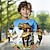 abordables t-shirts 3d pour garçon-Garçon 3D Dinosaure Tee-shirts Chemise manche longue 3D effet Printemps Automne Sportif Mode Vêtement de rue Polyester Enfants 3-12 ans Col Ras du Cou Extérieur Casual du quotidien Standard