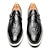 رخيصةأون أحذية أوكسفورد للرجال-رجالي فستان أحذية رياضية جلد جلد البقر الإيطالي المحبب بالكامل ضد الزحلقة دانتيل أسود بني