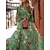 cheap Women&#039;s-Women&#039;s Matching Sets Casual Dress Swing Dress A Line Dress Boho Dress Spring Dress Belt Outfit 2pcs Bohemia Streetwear Floral Street Long Sleeve Summer Spring Crew Neck Print