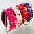 abordables accessoires de photomaton-cerceau de cheveux rose pour la Saint-Valentin, ensemble de nœuds pour femmes, avec perles de diamant, tête haute, tempérament, cent sangles, bandeau, accessoires pour cheveux