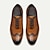 abordables Zapatos Oxford de hombre-Hombre Oxfords Zapatillas de vestir Cuero Piel de vaca italiana de plena flor Antideslizante Cordones Marrón
