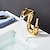 זול ברזים לחדר האמבטיה-חדר רחצה כיור ברז - מפל מים מגולוון סט מרכזי חור ידית אחת אחתBath Taps