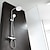 billiga Duschkranar-Duschsystem Uppsättning - Handdusch inkluderad Dusch med flera sprayer Nutida Elektropläterad Monteras utomhus Keramisk Ventil Bath Shower Mixer Taps