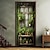 Недорогие Дверные чехлы-цветочные винтажные зеленые дверные покрытия фреска декор дверной гобелен дверной занавес украшение фон дверной баннер съемный для входной двери в помещении и на открытом воздухе украшение для дома,