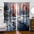 cheap Curtains &amp; Drapes-2PCS Landscape Painting Series Curtains 3D Digital Printing Fabric Curtains Window Screens
