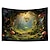 abordables paysage tapisserie-Trippy champignon grotte suspendus tapisserie mur art grande tapisserie décor mural photographie toile de fond couverture rideau maison chambre salon décoration