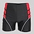 cheap Men&#039;s Boxer Swim Trunks-Men&#039;s Swimwear Swim Shorts Boxer Swim Shorts Sports Going out Weekend Breathable Quick Dry Running Casual Patchwork Color Block Knee Length Gymnatics Activewear Yellow Red Micro-elastic