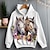 cheap Girl&#039;s 3D Hoodies&amp;Sweatshirts-Girls&#039; 3D Floral Horse Hoodie Pullover Long Sleeve 3D Print Spring Fall Active Fashion Cute Polyester Kids 3-12 Years Hooded Outdoor Casual Daily Regular Fit