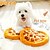 abordables Juguetes para perro-1 unidad de juguete de peluche chillón con diseño de pizza para mascotas, juguete masticable duradero para perros, suministro interactivo