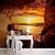cheap Nature&amp;Landscape Wallpaper-Cool Wallpapers Wall Mural Nature Wallpaper Sunset Rocks Wall Covering Sticker Peel and Stick Removable PVC/Vinyl Material Self Adhesive/Adhesive Required Wall Decor for Living Room Kitchen Bathroom