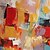 abordables Peintures Abstraites-Peinture à l'huile sur toile faite à la main, décoration murale abstraite moderne pour la maison, peinture roulée sans cadre, non étirée