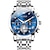 tanie Zegarki kwarcowe-OLEVS Męskie Kwarcowy Luksusowy Sport Biznes Zegarek na rękę Świecący Chronograf WODOSZCZELNOŚĆ Czas na świecie Stal Zobacz