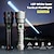 cheap Work Lights-LED Rechargeable Flashlights High Lumen Super Bright Tactical Flashlight, Zoomable High Powered Capacity Handheld Flashlights for Emergency Camping Hiking Gift