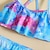 voordelige Zwemkleding-Peuter Voor meisjes Zwempak Buiten Meermin Actief Badpakken 3-7 jaar Zomer Blozend Roze blauw