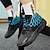 voordelige Herensneakers-Voor heren Sneakers Comfortabele schoenen Hardlopen Basketbal Sportief Sportief PU Anti-slip Schokabsorberend Veters Zwart Blauw Paars Herfst