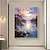 billiga Landskapsmålningar-handgjord oljemålning canvas väggkonst dekoration drömmande solnedgång landskap för heminredning rullad ramlös osträckt målning