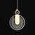 זול אורות אי-מנורת תליון led 1/2 אור זכוכית קריסטל אהיל יצירתי תעשייתי מתכת גופי תאורה תקרת מתכת נברשת אווירה בסגנון בר יצירתי לסלון,אי למטבח,חדר שינה