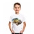 billige guttes 3d-t-skjorter-Barn Gutt T skjorte T-skjorte Kortermet 3D-utskrift 3D-utskrift Grafisk Bil Lys Svart Blå Regnbue Barn Topper Sommer Aktiv Mote Kul 3-12 år