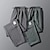 cheap Multipack-Multi Packs 2pcs Men&#039;s Black+Gray Sweatpants Trousers Pocket Drawstring Plain Sport Daily Wear Polyester Spring &amp;  Fall