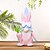 voordelige Paasdecoraties-1pc Pasen dwerg konijn decoratie, schattige Pasen handgemaakte dwerg gezichtsloze pluche pop Noordse Pasen thuis ornament cadeau