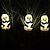 baratos Luzes e lanternas de caminho-Luzes de panda solares para exteriores alimentadas por energia solar led adorável luz de panda resina à prova d&#039;água lâmpada de iluminação decorativa de jardim para paisagem de jardim acampamento