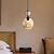 Недорогие Островные огни-Стеклянный подвесной светильник в скандинавском стиле, креативный абажур из цветного стекла, потолочная люстра для скрытого монтажа, одинарный подвесной светильник с винтом e27, светильники для