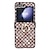 baratos Capa Samsung-telefone Capinha Para Samsung Galaxy Z Flip 5 Z Flip 4 Z Flip 3 Capa traseira Fivela de anel Antichoque TPU Metal Couro PU