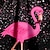 billiga flickans 3d-klänningar-Flickor 3D Flamingos Klänning Långärmad 3D-tryck Vår Höst Sport &amp; Utomhus Dagligen Helgdag söt stil Ledigt Skön Barn 3-12 år Vardagsklänning A linjeklänning Ovanför knäet Polyester Normal