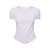 baratos Arruel esportivo feminino-Mulheres Camiseta de Corrida Côr Sólida Ioga Ginástica Franzido Preto Branco Azul Decote V Elasticidade Alta Verão