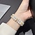 voordelige Apple Watch-bandjes-sieraden armband Compatibel met: Apple Watch-horlogebandje 38mm 40mm 41mm 42mm 44mm 45mm 49mm Schitteren Bling Diamant Sierstenen kralen Vervangende horlogeband voor iwatch Ultra 2 Series 9 8 7 SE 6