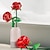 abordables Jouets de Construction-Cadeaux pour la fête des femmes, petites particules compatibles avec la série de roses à fleurs assemblées 40460, cadeau pour petite amie adulte, bouquet de fleurs, blocs de construction, pour la
