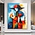 ieftine Picturi Abstracte-artă de perete pictată manual city femme pictură abstractă femei pictură artă contemporană pictură în ulei femeie modernă pictură artă contemporană decorarea casei gata de agățat sau pânză