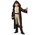 billiga Film- och TV-kostymer-Obi wan kenobi Jedi Knight Cosplay-kostym Kläder Kostym Pojkar Film-cosplay Cosplay Jedi Knight Karnival Maskerad Topp Byxor Kappa