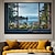 preiswerte Landschaftsdrucke-Landschafts-Wandkunst-Leinwand, falsches Fenster, Frühlingslandschaft, Drucke und Poster, Bilder, dekorative Stoffmalerei für Wohnzimmer, Bilder ohne Rahmen