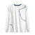 cheap Tees &amp; Shirts-Kids Boys Quick-drying T shirt Tee Solid Color Letter Long Sleeve Crewneck Children Top School Cool Daily Spring Fall White 7-13 Years