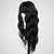abordables Perruques Synthétiques Sans Bonnet-Perruque noire avec frange pour femmes perruque de cheveux longs ondulés perruque noire perruques synthétiques ondulées bouclées pour les filles utilisation quotidienne de fête