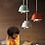 abordables Luces de isla-Lámpara colgante retro simple, lámpara de diseño de pantalla de cristal creativa, luces colgantes decorativas azules personalizadas para comedor, cocina, estudio, dormitorio, pasillo, villa, bar,