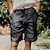 cheap Linen Shorts-Men&#039;s Shorts Linen Shorts Summer Shorts Pocket Drawstring Elastic Waist Plain Comfort Breathable Short Casual Daily Holiday Fashion Classic Style Black White