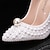 cheap Wedding Shoes-Women&#039;s Wedding Shoes Pumps Valentines Gifts Bling Bling Handmade Shoes Party Polka Dot Wedding Heels Bridal Shoes Bridesmaid Shoes Imitation Pearl Beading Stiletto Pointed Toe Elegant Fashion