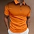 tanie klasyczna koszulka polo-Męskie Sportowa koszulka polo Koszula golfowa Codzienny Święto Klapa Krótki rękaw Moda Podstawowy Gradient Guzik Lato Regularny Wino Czarny Biały Granatowy Pomarańczowy Szary Sportowa koszulka polo