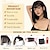 cheap Bangs-Bangs Hair Clip in Bangs Fake Bangs Natrual Clip on BangsFaux Blonde Bangs Easy Clip in Hair ExtenisonsFrench Bangs Fringe with Temples Hairpieces Curved Bangs for Daily Wear