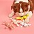 baratos Brinquedos para Cães-1pc cor aleatória coelho design pet moagem dentes brinquedo de pelúcia durável mastigar brinquedo para cão fornecimento interativo
