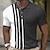 cheap Classic Polo-Men&#039;s Waffle Polo Shirt Golf Shirt Work Street Polo Collar Classic Short Sleeve Fashion Casual Striped Button Front Summer Spring Spring &amp; Summer Regular Fit Black Army Green Blue Light Grey Waffle