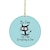 cheap Event &amp; Party Supplies-1pc Cat Car Hanging Ornament 2D Acrylic Round Cat Letter Ornament It&#039;s Fine I&#039;m Fine Everything Is Fine