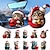 cheap Christmas Decorations-10pcs Cat Car Hanging Ornament,Acrylic 2D Flat Printed Keychain, Optional Acrylic Ornament and Car Rear View Mirror Accessories Memorial Gifts Pack