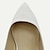 זול נעלי חתונות-בגדי ריקוד נשים נעלי חתונה נעלי כלה פפיון עקב קלע בוהן מחודדת אלגנטית סטן גומיה שחור לבן קריסטל