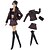 billige Dukketilbehør-11-tommers dress up dukke supermodell xinyi klær skinn buksestøvel sett fire deler dukke klær sett